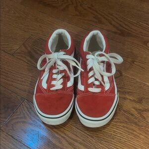 Vans Kids Sneakers in Red and White